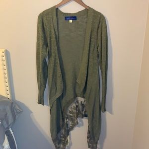 Blue Rain Hi-Lo Cardigan
